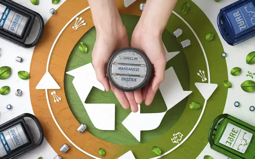 Manganese dioxide recycling and its sustainability in battery waste management