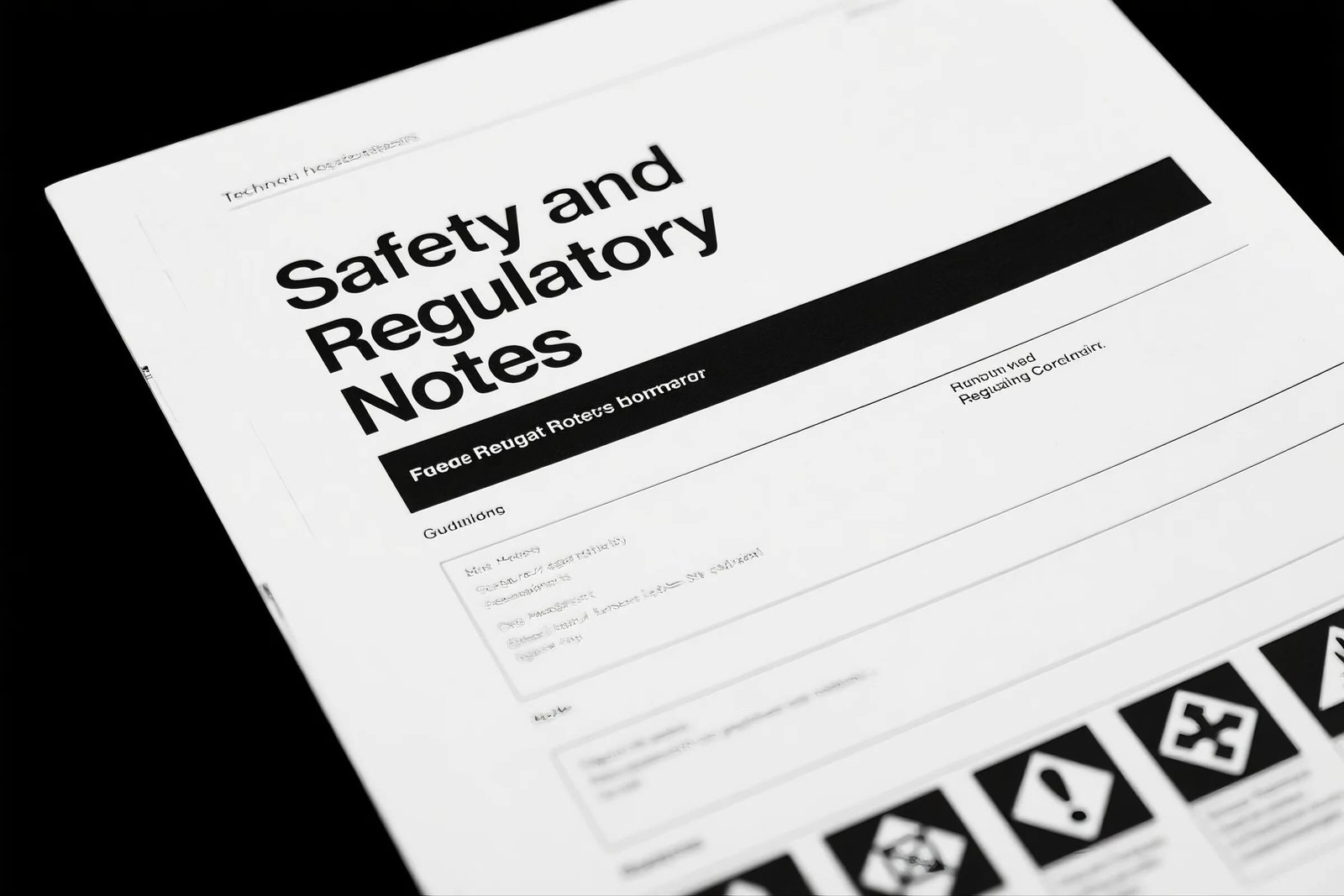 Safety and Regulatory Notes