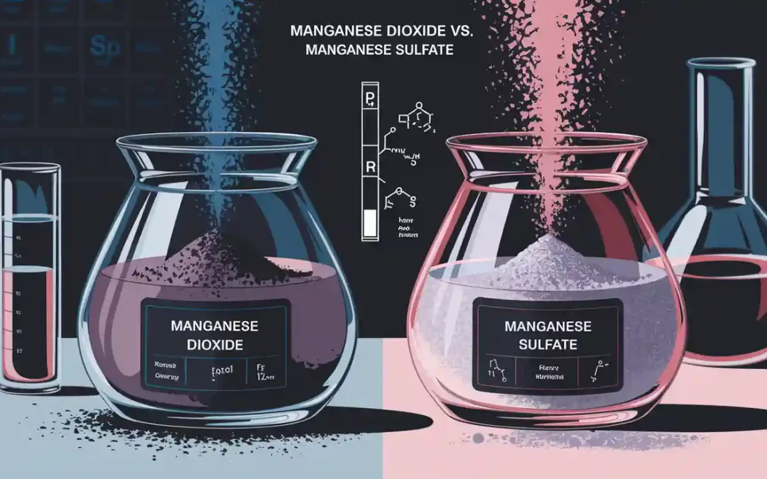 manganese dioxide vs manganese sulfate