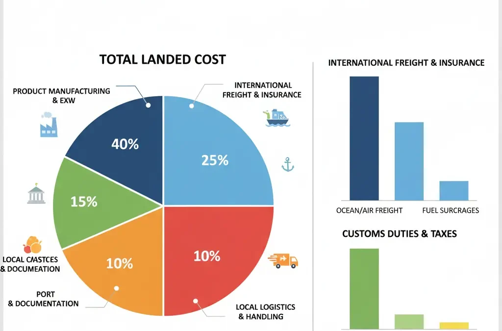 Cost breakdown of manganese carbonate delivery to your country