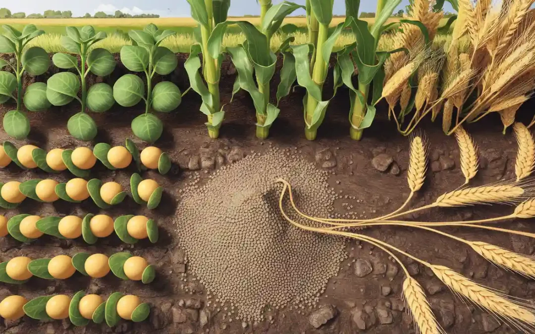 Manganese Sulfate for Soybean, Corn, and Wheat Growth