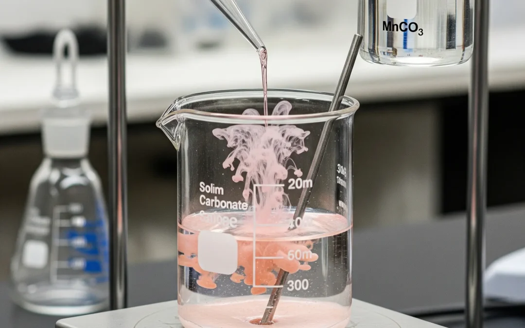 Manganese carbonate in chemical reactions