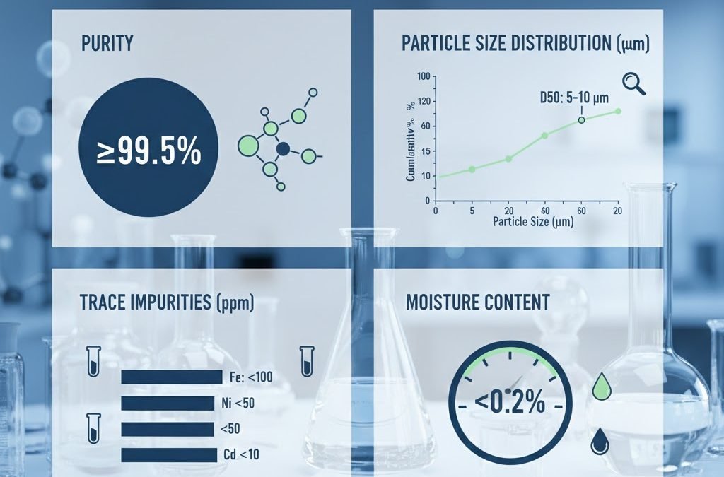 How to read manganese carbonate datasheet