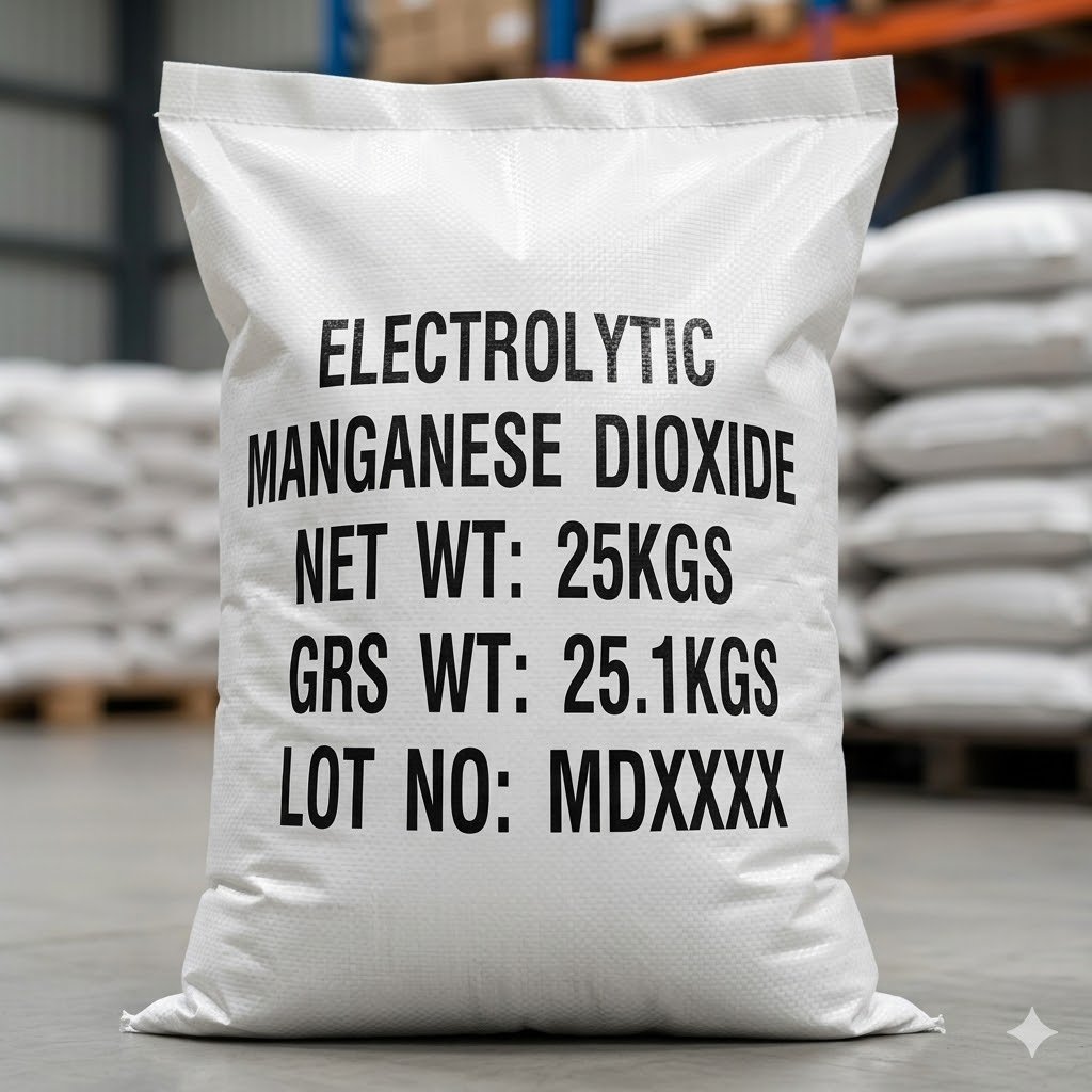 25kg package for manganese dioxide