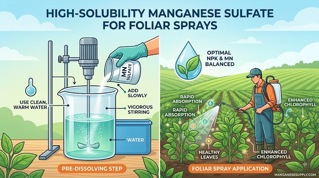 How to Ensure High Solubility in Manganese Sulfate for Foliar Sprays