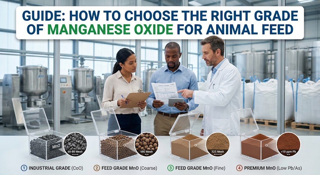 How to Choose the Right Grade of Manganese Oxide for Feed