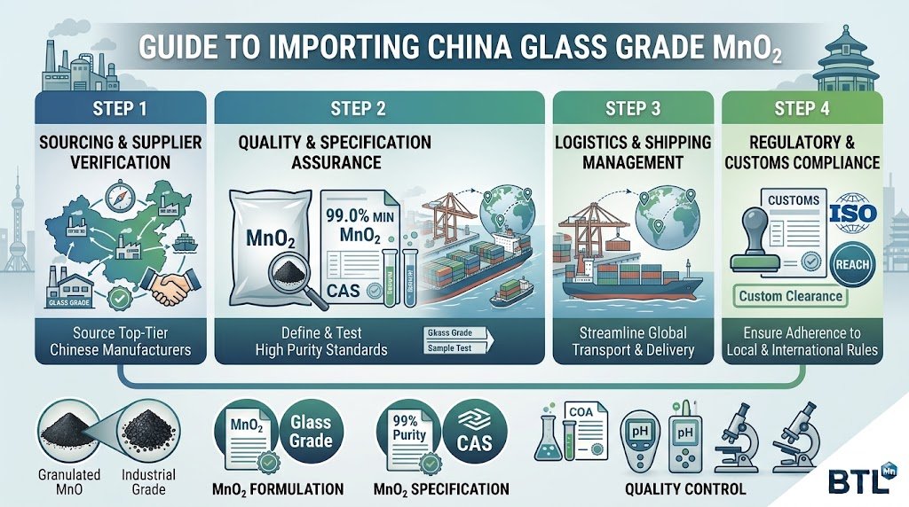 How to Import MnO₂ From China for Glass
