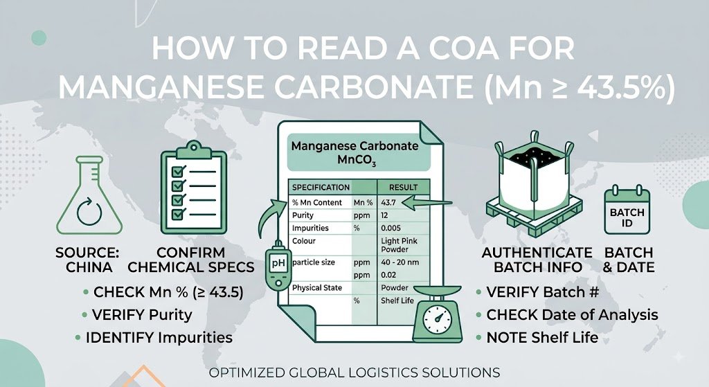 How to Read a COA for Manganese Carbonate