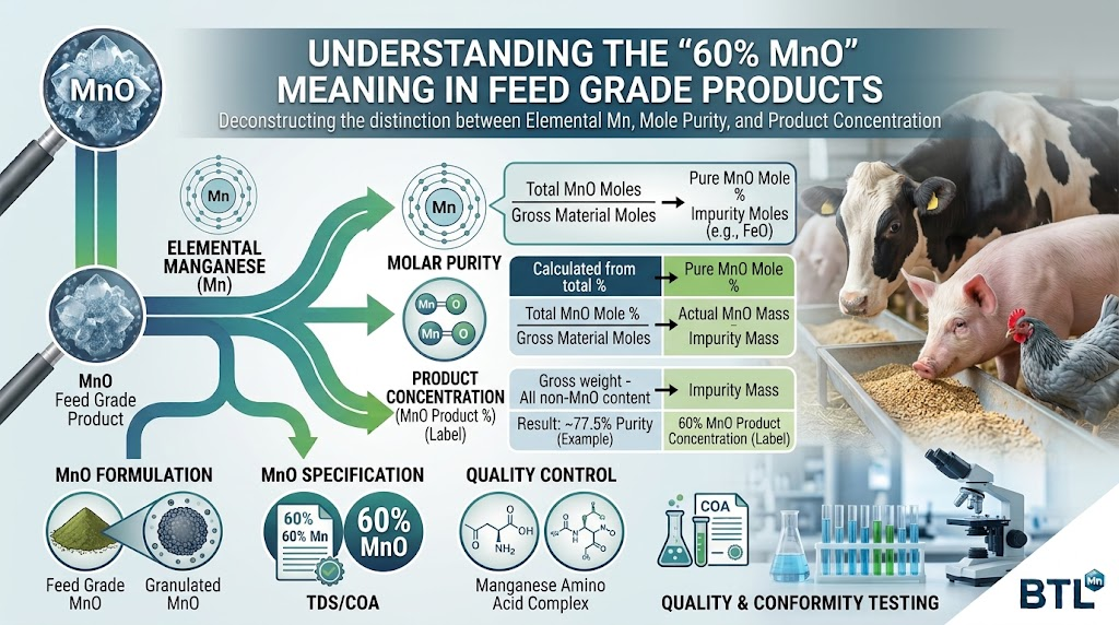 What Does 60% Manganous Oxide Mean in Feed-Grade MnO Products?